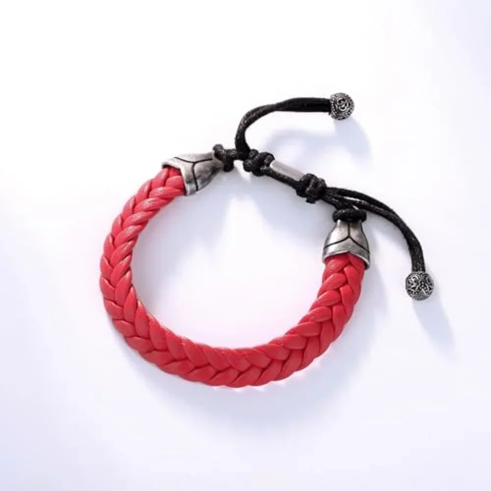 Adjustable Braided Leather Bracelet Minimal Classic Mens Jewelry Wristband - Picture 7 of 7